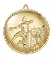 Nk06 1 Medaille "Handball" Ø 65mm gold mit Band