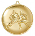 Medaille "Football" Ø 65mm gold mit Band