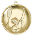 Nk12 Medaille "Tennis" Ø 65mm gold mit Band