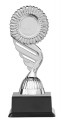 Pokal mit Rosette und Emblem PF125-M60 silber