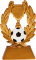 Pokal mit Fußball 3er Serie TRY-RE001 gold