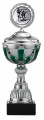 SALE: Pokale 6er Serie S491 silber-grün mit Deckel