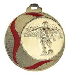 Medaille "Akragas" Ø 70mm mit Wunschemblem und Band bronze
