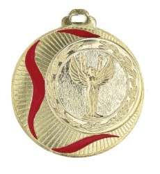 Medaille "Akragas" Ø 70mm mit Wunschemblem und Band gold