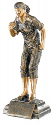 Trophäe Boulespielerin FS52508 bronze