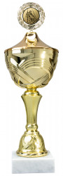 Pokale 10er Serie 56100 gold mit Deckel 38,5 cm