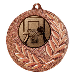 Medaille "Gladiolen" Ø 50 mm inkl. Wunschemblem und Kordel bronze