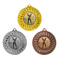 Medaille "Disteln" Ø 50 mm inkl. Wunschemblem und Kordel