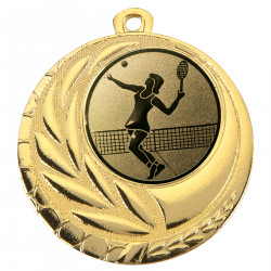 Medaille "Begonia" Ø 45 mm inkl. Wunschemblem und Kordel gold
