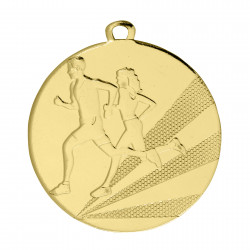 Laufsportmedaille Ø 50mm mit Kordel Gold