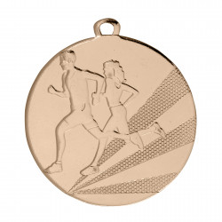 Laufsportmedaille Ø 50mm mit Kordel Bronze
