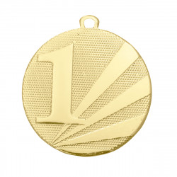 Medaille "Astilbe" Ø 50 mm inkl. Wunschemblem und Kordel gold