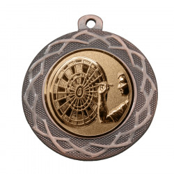 Medaille "Acacia" Ø 40 mm inkl. Wunschemblem und Kordel bronze