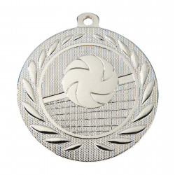 Medaille "Volleyball" Ø 50mm mit Band Silber