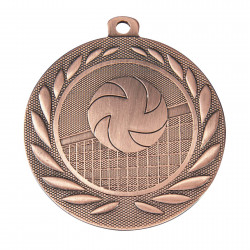 Medaille "Volleyball" Ø 50mm mit Band Bronze