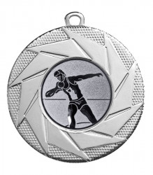 Medaille "Briareos" Ø 50 mm inkl. Wunschemblem und Kordel silber