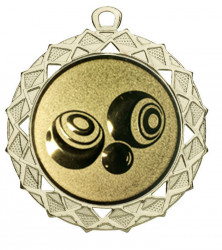 Medaille "Hyperion" Ø 70 mm inkl. Wunschemblem und Kordel gold