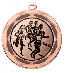 Medaille "Lachesis" Ø 70 mm inkl. Wunschemblem und Kordel bronze