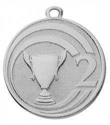 Medaille "Glory" Ø 45 mm inkl. Wunschemblem und Kordel silber