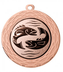 Medaille "Uranos" Ø 70 mm inkl. Wunschemblem und Kordel bronze