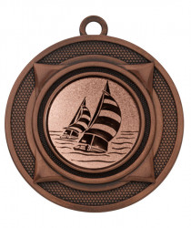 Medaille "Nereus" Ø 50 mm inkl. Wunschemblem und Kordel bronze