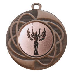 Medaille "Ares" Ø 45 mm inkl. Wunschemblem und Kordel bronze