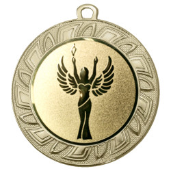 Medaille "Germini" Ø 70 mm inkl. Wunschemblem und Kordel gold