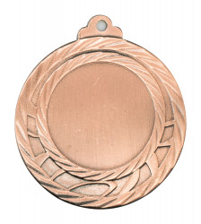 Medaille "Olympia" Ø 40mm mit Wunschemblem und Band bronze
