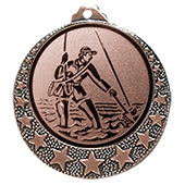 Angel Medaille "Brixia" Ø 32mm mit Wunschemblem und Band bronze