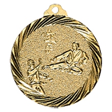 Medaille "Karate" Ø 32mm gold mit Band