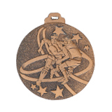 Medaille "Football" Ø 50mm mit Band Bronze