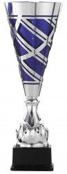 Pokale 3er Serie S923 silber-blau 44 cm