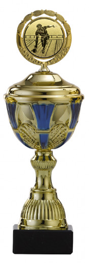 Pokale 6er Serie S494 gold/blau mit Deckel