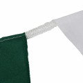 Wimpelkette XXL grün-weiß aus Stoff - EXTRA GROßE WIMPEL 30 x 45 cm (3 pro Meter)