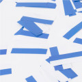 Konfettikanone Papierstreifen blau-weiß
