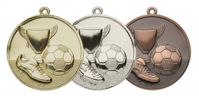 10 Fußball-Medaillen mit Deutschland-Bändern D4A 