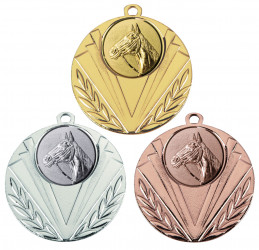 P 3 Farben Freie P Packung 10x Running Medaillen 50mm Gute Qualität & Bänder 